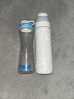 Cirkul Water Bottle + White Leopard Stainless Cirkul Bottle